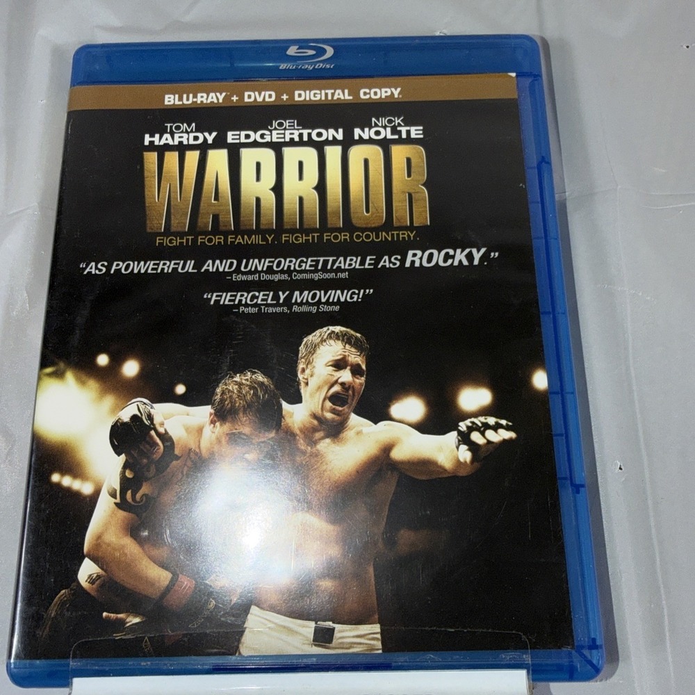 Warrior Blu-ray DVD Tom Hardy Joel Edgerton Action Movie 2011 Lionsgate PG-13